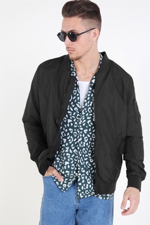 Urban Classics Light Bomber Kurtki Black