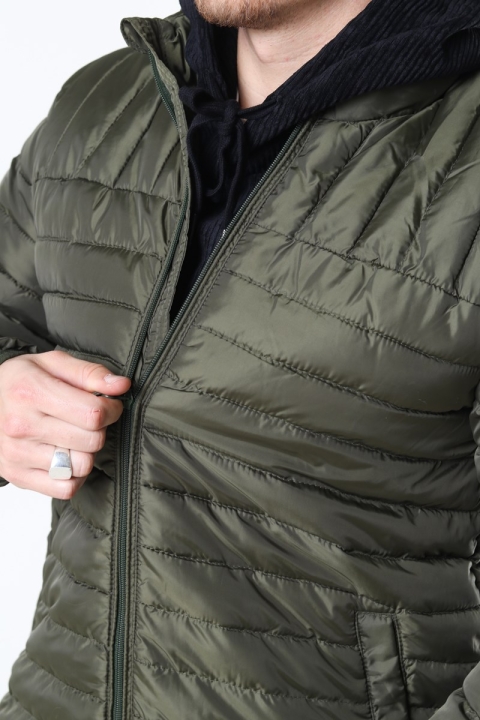 Only & Sons Paul Quilted Highneck Kurtki Olive Night