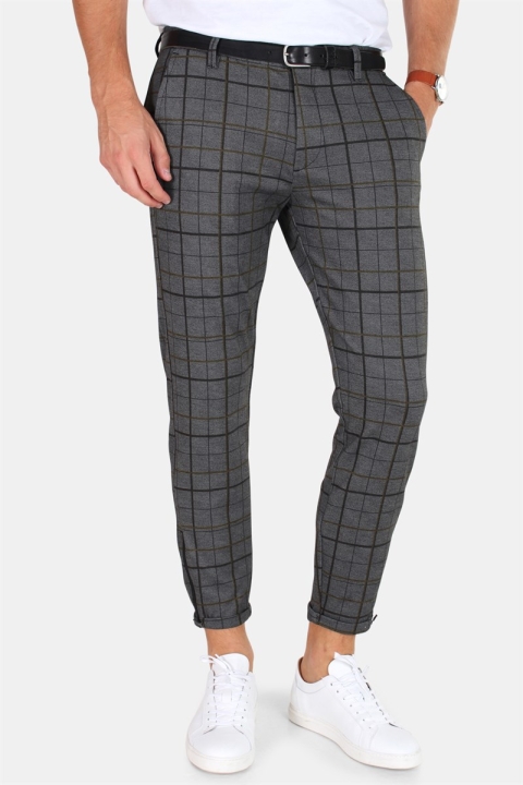 Gabba Pisa Chino Spodnie Big Check Yellow