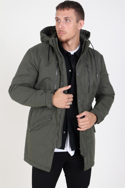 Only & Sons Klaus Parka Kurtki Forest Night