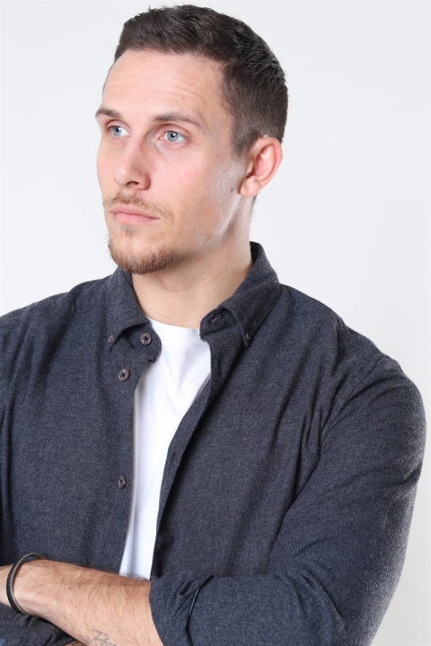 Only & Sons Edin LS Flannel Twill Koszule Black