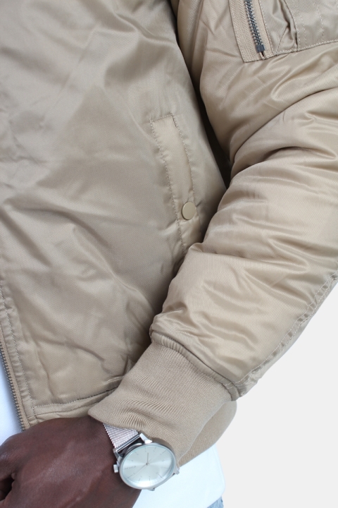Urban Classics Bomber Kurtki Beige