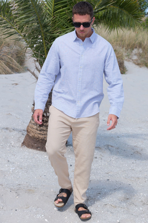 Selected Brody Linen Pants Incense
