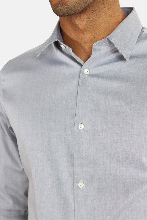 Jack & Jones Non Iron Koszule L/S Grey Melange