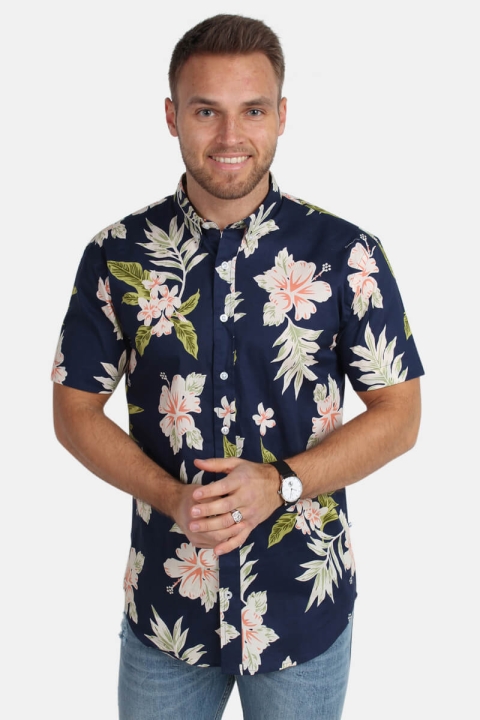 Kronstadt Johan Exotic S/S Koszule Navy
