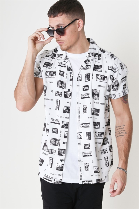Only & Sons Oliver SS Printed Koszule White