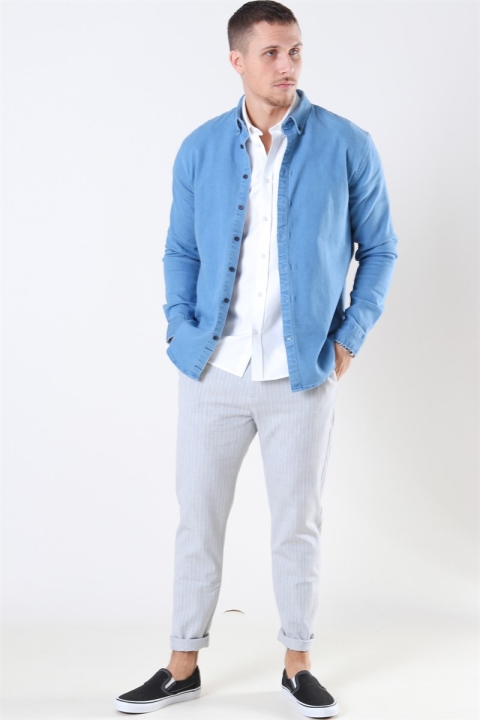 Kronstadt Johan Denim Koszule Light Blue