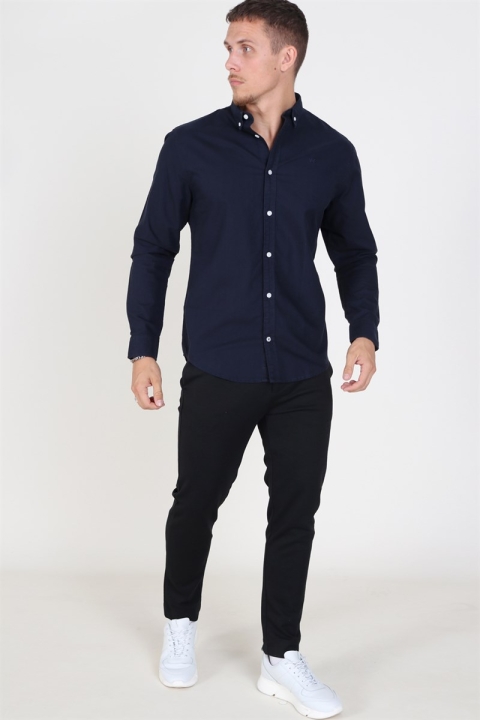 Kronstadt Johan Oxford Washed Koszule Navy