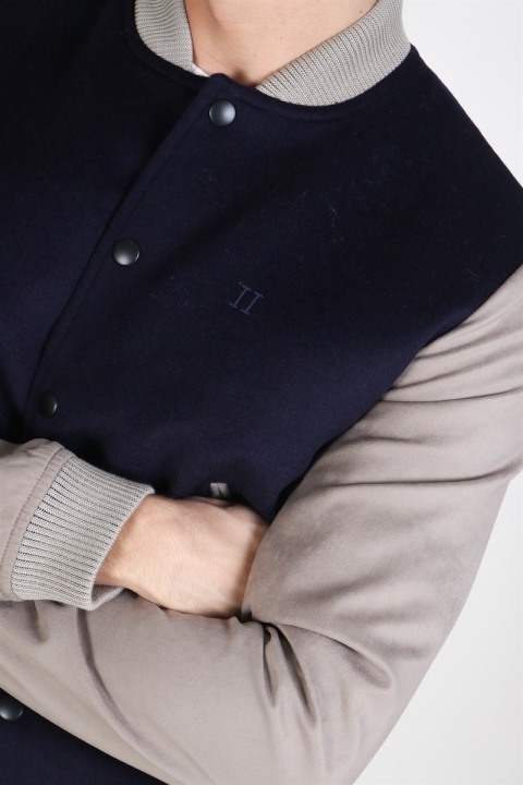Les Deux Varsity Bomber Kurtki Navy