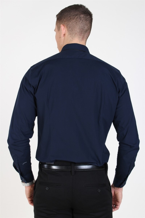 Selected Slim-Michigan LS Koszule Navy Blazer