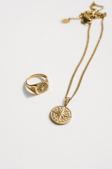 Northern Legacy Compass Naszyjniki 2.0 "Gold"