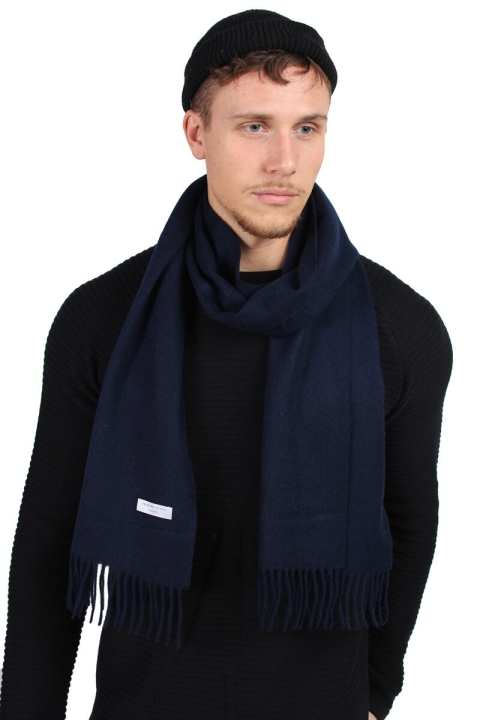Selected Tope Wool Szaliki Dark Navy