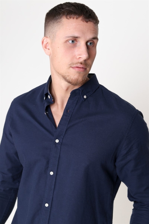 Jack & Jones Summer Koszule L/S Navy Blazer
