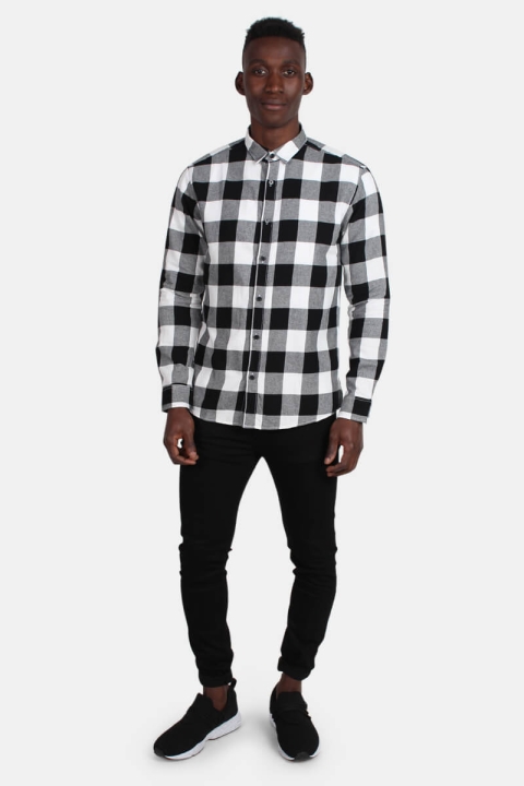 Only & Sons Gudmund Ls Checked Koszule Cloud Dancer