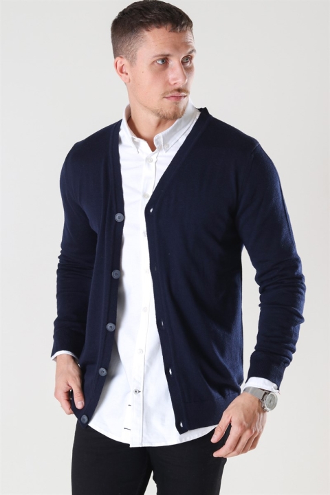 Kronstadt Johannes Merino Dzianina Cardigan Navy