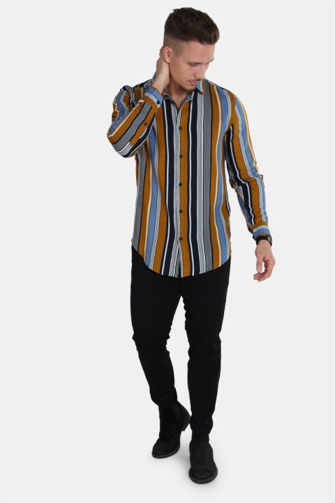 Solid Tinder L/S Koszule Chinese Yellow