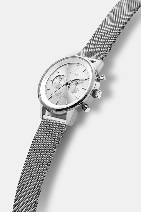Triwa Stirling Nevil 2.0 Zegarki Steel Mesh