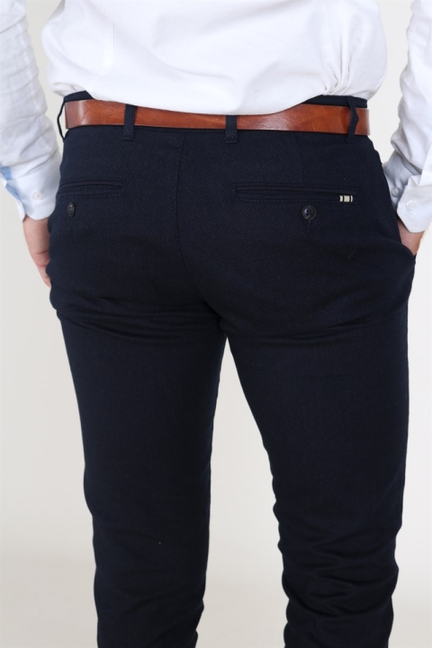 Tailored & Originals Nox Frederic Spodnie Navy Melange