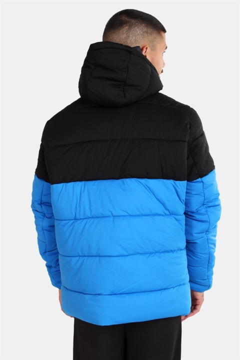 Urban Classics TB2425 Hooded 2-Tone Puffer Kurtki Bright Blue/Black