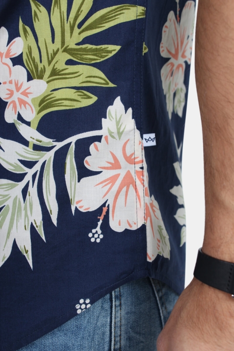 Kronstadt Johan Exotic S/S Koszule Navy