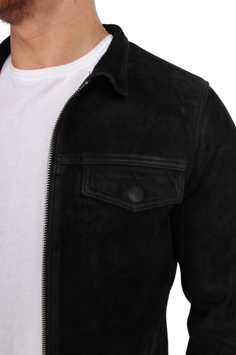 Just Junkies Rolf Suede Kurtki Black
