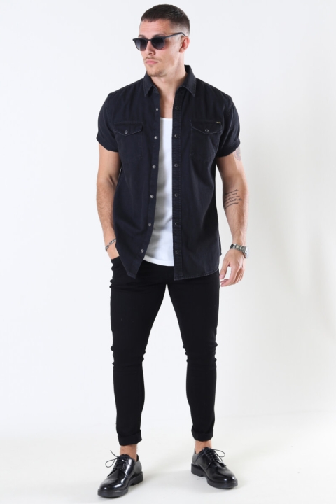 Jack & Jones Sheridan Koszule S/S Black Denim