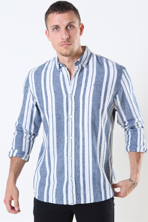 Clean Cut Sälen 146 LS Koszule Blue/Off White