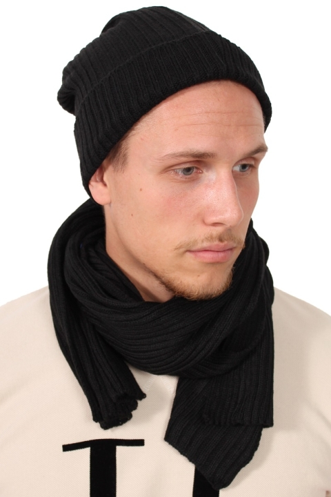 Urban Classics czapka bez daszka Tørklæde Sæt Black