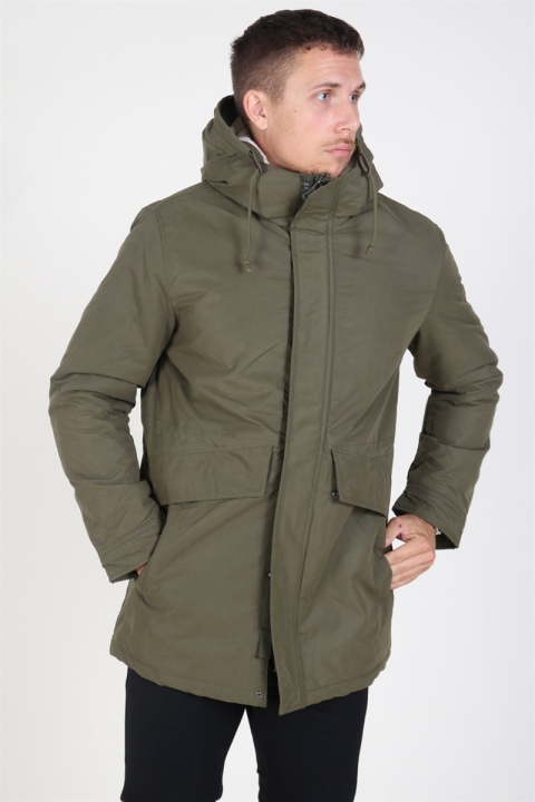 Jack & Jones Wetford Parka Kurtki Olive Night