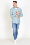 Only & Sons Caiden LS Solid Linen Koszule Posy Green