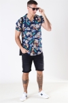 Solid Brando S/S Cuba Tropic Koszule Insignia Blue