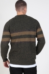 Only & Sons Cesco 5 Struc Stripe Dzianina Forest Night