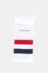 WoodBird Tennis Skarpety White/Navy/Red