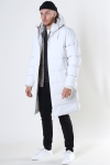 Rains Long Puffer Kurtki Off White