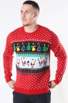 Only & Sons Xmas 7 Funny Top Dzianina Pompeian Red