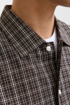 Jack & Jones Austin Loose Fit Check Shirt Chocolate Torte