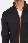 Kronstadt Jacob Zip Dzianina Charcoal Mel/Orange