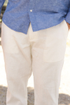 Selected Brody Linen Pants Cloud Dancer