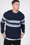 Only & Sons Cesco 5 Struc Stripe Dzianina Dress Blues