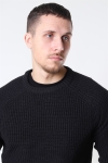 Only & Sons Kelvin 5 Struc Crew Neck Dzianina Black