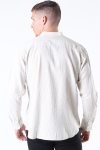 Clean Cut Mao Stripe LS Koszule Khaki