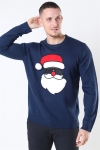 Only & Sons Xmas 7 Funny Front Badge Dzianina Dress Blues