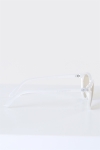 Fashion 1384 okulary słoneczne Matt Transparent Clear Lens w/Blue Mirror