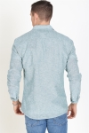 Only & Sons Caiden LS Solid Linen Koszule Posy Green