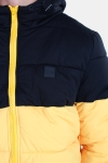 Urban Classics Hooded 2-Tone Puffer Kurtki Chrome Yellow/Black