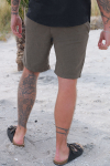 Selected Regular Brody Linen Shorts Forest Night