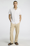 Selected Regular New Linen Shirt SS Pure Cashmere Thin Stripe
