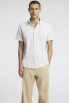 Selected Regular New Linen Shirt SS Pure Cashmere Thin Stripe