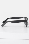 Fashion 1398 Wayfarer okulary słoneczne Black Rubber Grey Lens