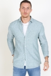 Only & Sons Caiden LS Solid Linen Koszule Posy Green